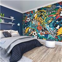 Origin Murals Sports Graffiti Blue Wall Mural