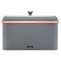 Tower Cavaletto Carbon Steel Bread Bin - Grey