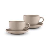 Barbary & Oak Nattura Set of 2 Stoneware Americano Cup & Saucer