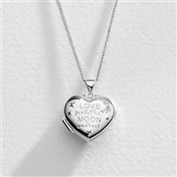 Moon & Back 'Love you to the Moon and Back' Heart Locket