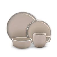 Barbary & Oak Nattura 16 Piece Stoneware Dinner Set Cashmere
