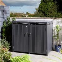 Rowlinson 480L Wimbledon Double Bin Store - Anthracite