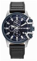 G Star Bend 3D Multifunction Men's Black Leather Strap Watch