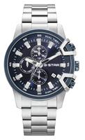 G Star 3D Bend Multifunction Men's Silver Stainless Steel Bracelet Watch