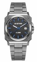 G Star Cube Men's Grey Stainless Steel Bracelet Watch