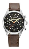 G Star Originals Multifunction Men's Brown Leather Strap Watch