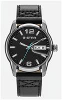 G Star Selvedge Men's Black Leather Strap Watch
