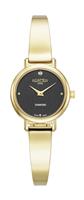Roamer Elegance Black Dial Gold Stainless Steel Bangle Ladies Watch