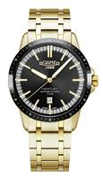 Roamer Mercury Classic Black Dial Gold Bracelet Men's Watch