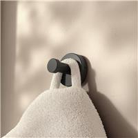 Epsom Flexi Fix Towel Rail - Black