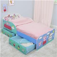 Peppa Pig AW26 Toddler Bed Frame With Storage - Blue