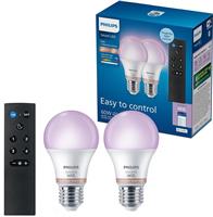 Philips WiZ E27 8.5W Smart LED Bulb - Pack of 2