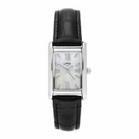Limit Ladies Mother of Pearl Dial Black Leather Strap Watch