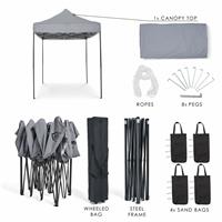 All Seasons Gazebos 3x2m Pop Up Garden Gazebo - Metallic Grey