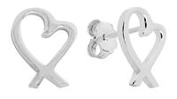 Revere Sterling Silver Heart Stud Earrings