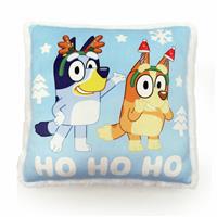Bluey Christmas Cushion Red - 35x35cm
