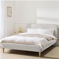 Argos Home Mya Kingsize Fabric Bed Frame - Grey