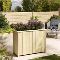 Rowlinson 102cm Signature Heritage Tall Rectangular Wooden Planter