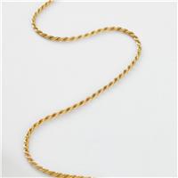Revere Gold Plated 925 Sterling Silver Mini Rope Necklace