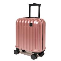 Rock 8 Wheel Hard Underseat Suitcase - Pink