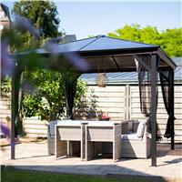 Sojag Ventura 3m x 3m Garden Gazebo - Grey