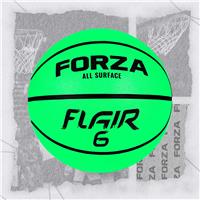 FORZA Size 6 Flair Rubber Basketball - Green