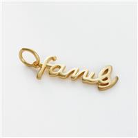 Revere Yellow Gold Plated 925 Sterling Silver Family Charm