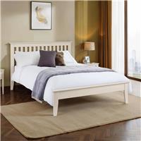 Julian Bowen Salerno Shaker Double Bedframe - Ivory
