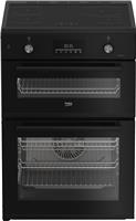 Beko FDI6731CK 60cm Double Oven Electric Cooker - Black