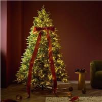 Habitat 7ft Flat Needles Mix Pre-lit Christmas Tree
