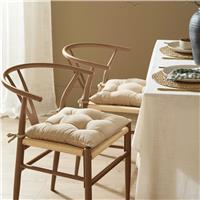 Yard Slub Cotton Linen Seat Pad 2 Pack - 40x40cm