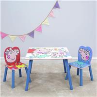 Peppa Pig Kids MDF Table & 2 Chairs - Blue