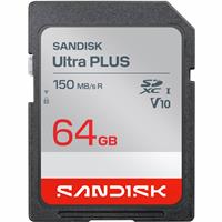 SanDisk Ultra PLUS 150 MB/s SDXC UHS-I Memory Card - 64GB