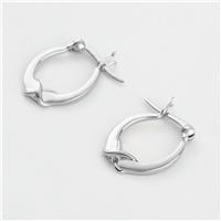 Revere Sterling Silver Crossover Creole Earrings