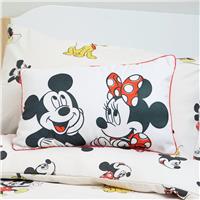Disney Mickey and Minnie Cushion White - 50x30cm