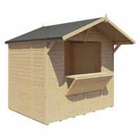Bertilo Wooden Market Stall - 8 x 6ft
