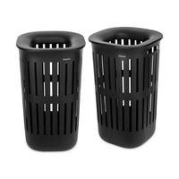 Brabantia Collect-It 55L Set of 2 Laundry Basket - Black