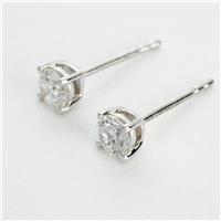Revere 9ct White Gold 0.5ct Lab Grown Diamond Stud Earrings