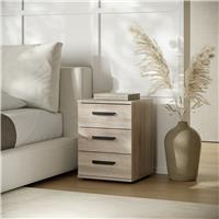 Argos Home Bayley 3 Drawer Bedside Table - Oak Effect