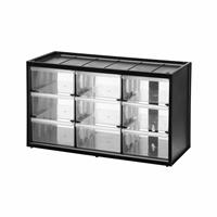 Stanley Multi-Purpose Plastic Storage Bin with 9 Large Drawers - Black