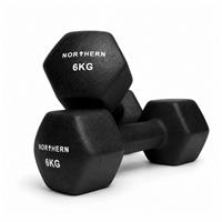 Northern Neoprene Hex Dumbbells - 2 x 6 kg