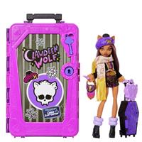 Monster High Skulltimate Secrets Cabin Slay-cation Playset, Clawdeen Wolf Doll