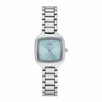 Limit Ladies Light Blue Dial Square Case Silver Colour Bracelet Watch