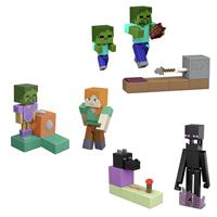 Minecraft Redstone Charged Animated Armour Stand Set, 3.25-inch Scale Figure