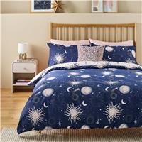 Argos Home Celestial Seersucker Blue Bedding Set - King size
