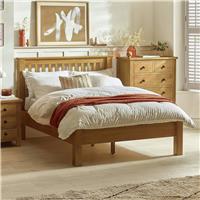 Julian Bowen Amsterdam LFE Double Bedframe - Light Oak