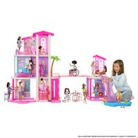 Barbie Dreamhouse Dollhouse, 2 Pools, 2 Slides, 2 Houses & Lift with 3 Levels