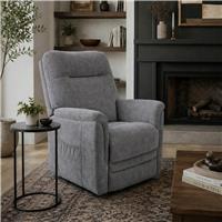Aspire Dual Motor Fabric Power Rise Recliner Chair - Grey