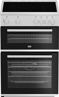 Beko FTC6701W 60cm Twin Cavity Electric Ceramic Cooker - White
