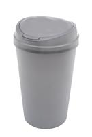 Curver 45 Litre Touch Top Kitchen Bin - Silver